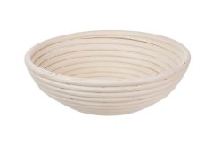 Round rattan basket 21 cm - heart