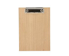 Dřevěná deska s klipem A5 - dub