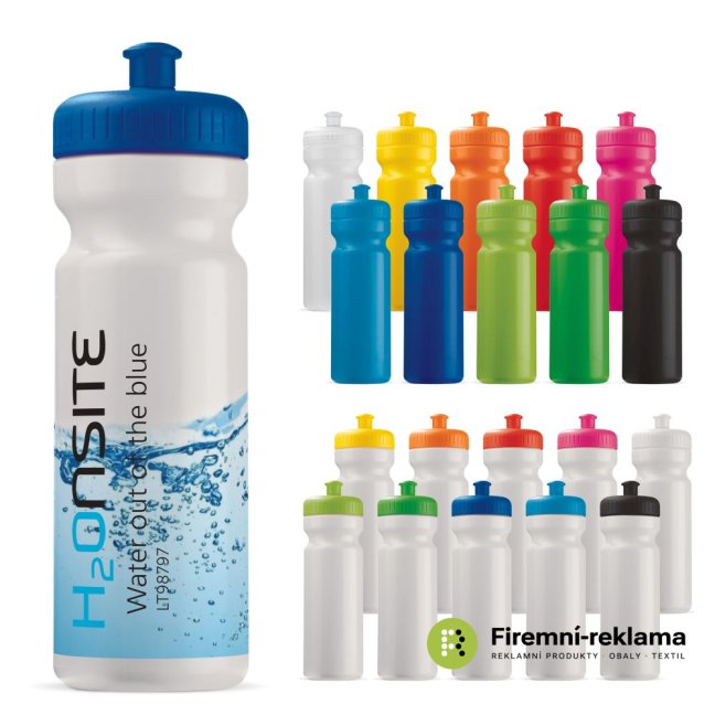 Sports bottles/bidons FULL COLOUR PRINT - Packaging: 100pcs, Printing: with personalisation