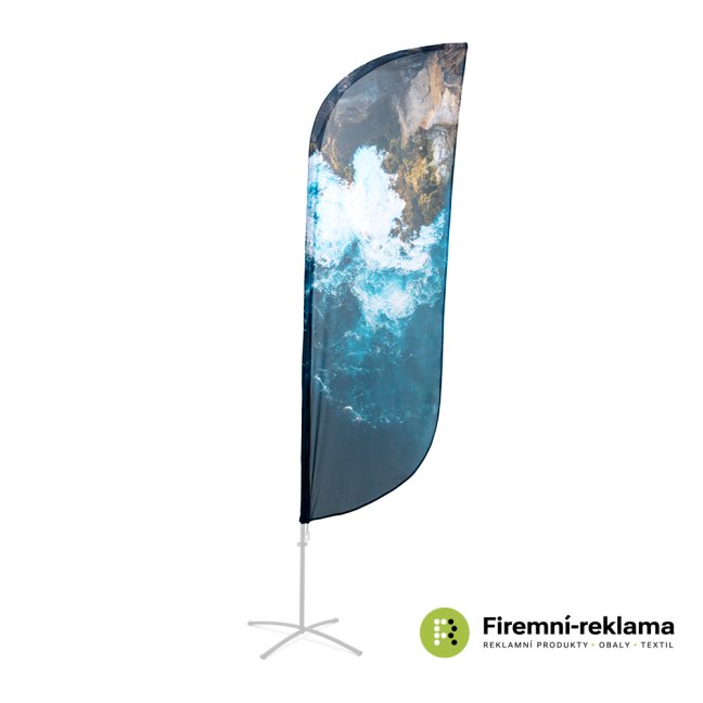 Beach Flag Alu Paddle - Colour: multicolor, Variant: Beach Flag Alu Paddle Graphic 86 x 162 cm Single-Sided, Media Size: 860 x 1620 mm