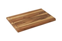 Acacia cutting board with groove