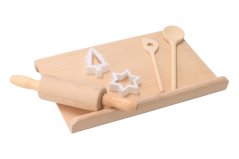 Wooden children's baking set