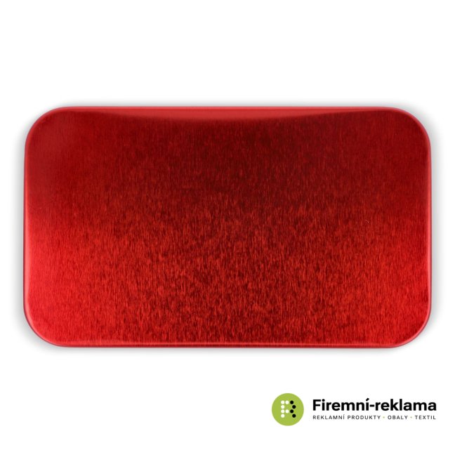 Atlas metal first aid kit containing 20 first aid items, mini first aid kit in a red metal box designed for promotional printing, suitable as a gift for employees and business partners