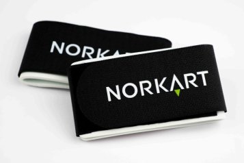 Reklamní pásky na lyže černé s logem