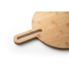 Kulaté bambusové prkénko s rukojetí 31 cm