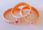 Bitcoin silicone bracelet embossing with filling - special edition - Packaging: 5pcs