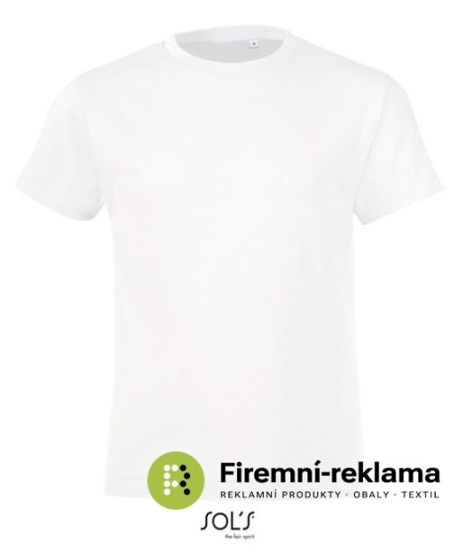 Regent FIT Kids Short Sleeve T-Shirt - Colour: white, Size: M