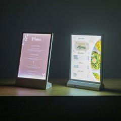 LED stojánky na menu