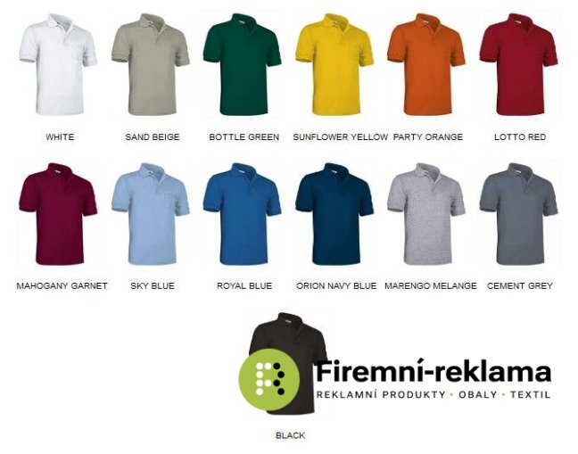 Top polo shirt Hawk multiple colors S - 2XL - Packaging: 1pcs