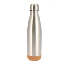 Stainless steel thermo bottle with cork base 500 ml