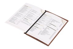 Dřevěná deska na menu A4 - ořech