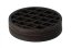 Set of 6 wooden coasters in black with a pattern