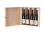 Corporate gift - Wooden box for 4 wines