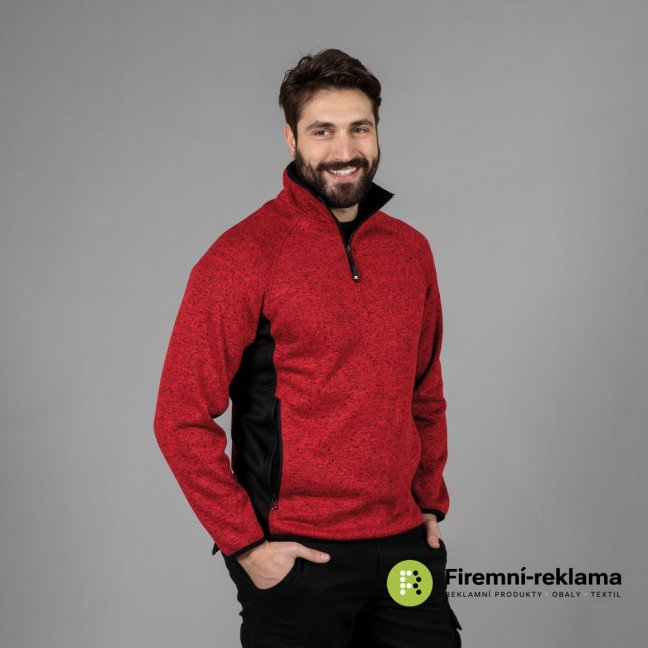 James Ross Knitted fleece Maribor - Colour: blue, Size: S