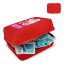 Andes promotional first aid kit – 40 items in a red plastic case with custom printing, suitable as a promotional gift for business partners, clients, and employees.
