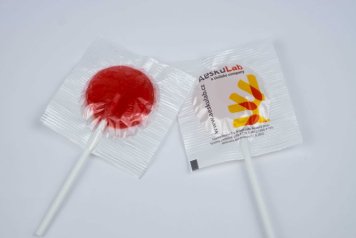 Promotional lollipops with custom printing