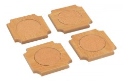 Set of 4 coasters and board games