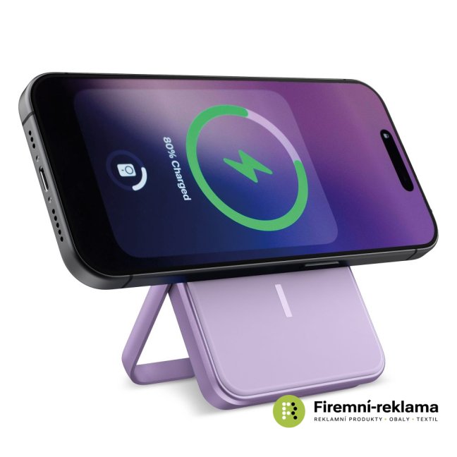MagSafe power bank 5000 mAh magnetic power bank light purple suitable for wireless charging