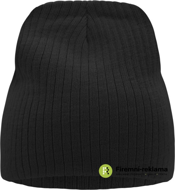 Rib Beanie - Colour: black, Size: one size