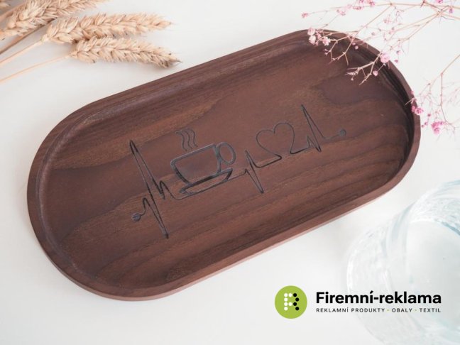 Wooden tray 25 x 12 cm - ash