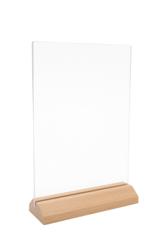 Double-sided A5 menu stand
