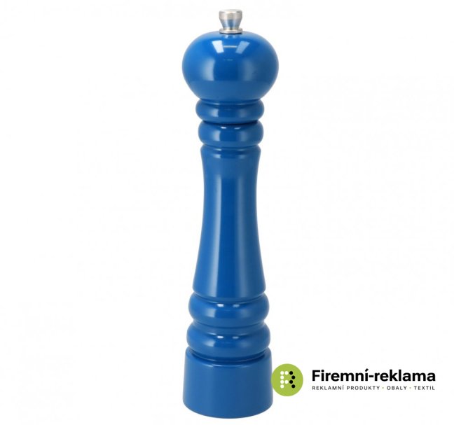 Wooden spice grinder blue