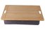 Bamboo serving tray with cushion 45 x 31 cm