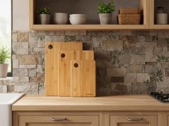 ATMOWOOD Set of 3 Bamboo Cutting Boards