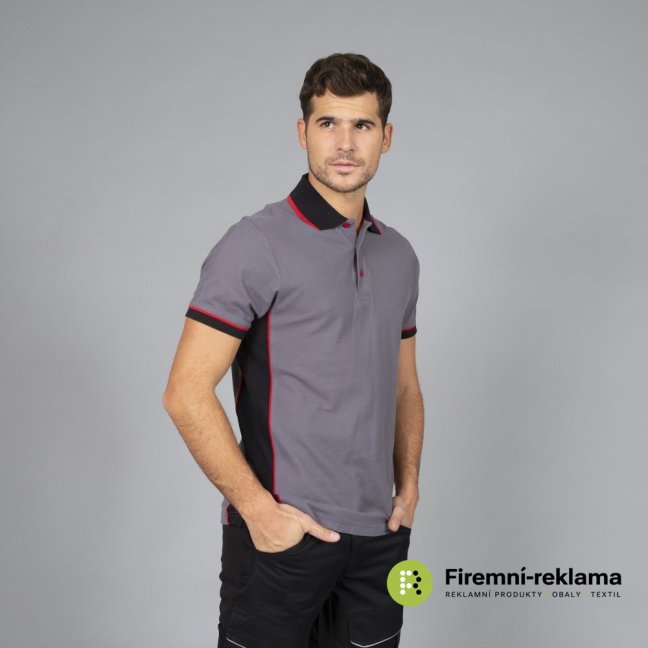 James Ross Polo Durban - Colour: grey/black, Size: S