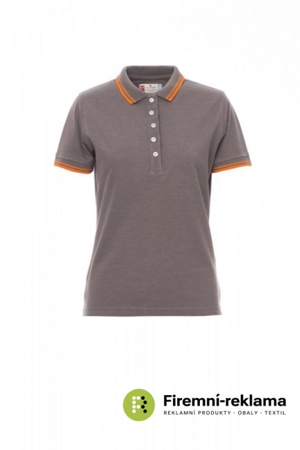 Women's polo shirt SKIPPER LADY MELANGE - Colour: ash grey melange, Size: M