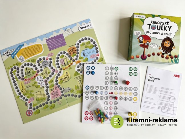 Promotional board Ludo/ Track game, custom printing on the box and game board, ideal corporate gifts and promotional items for events and marketing campaigns