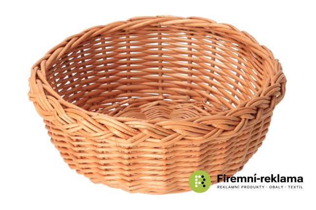 Wicker pastry basket, round