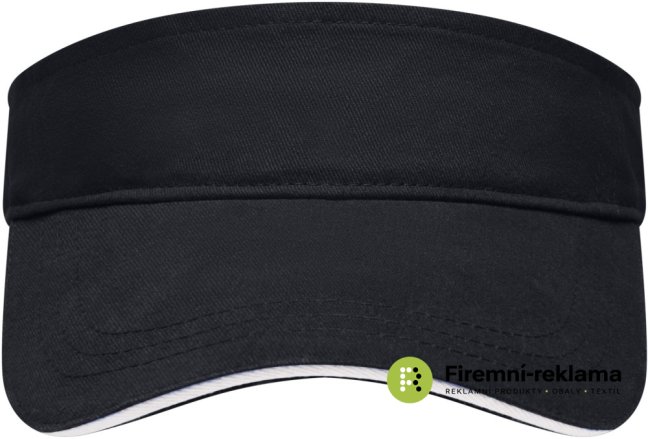 Sandwich Sunvisor - Colour: black/white, Size: one size