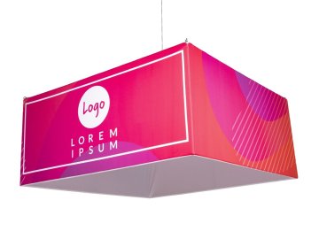 Textile hanging banner