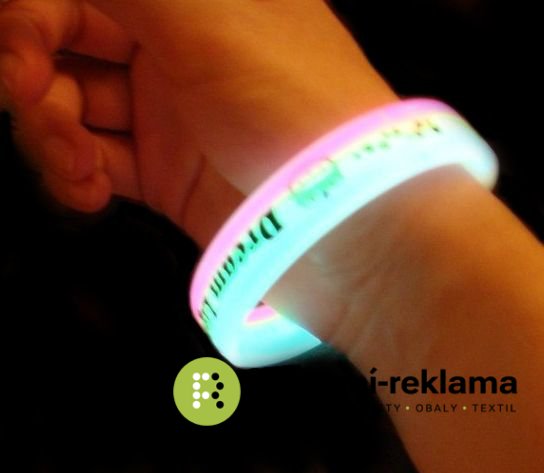 Glowing silicone bracelet - Packaging: 500pcs