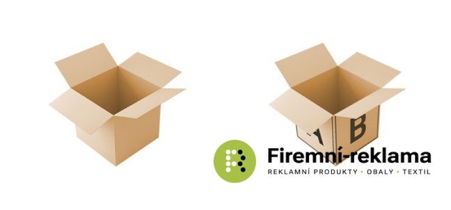 Cardboard box with printing