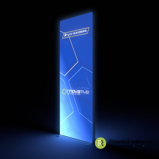 Brightbox Pro Flex - Colour: silver, Variant: Brightbox Pro Flex Wall 100 x 300 cm Double-sided, Media Size: 1000 x 3000 mm