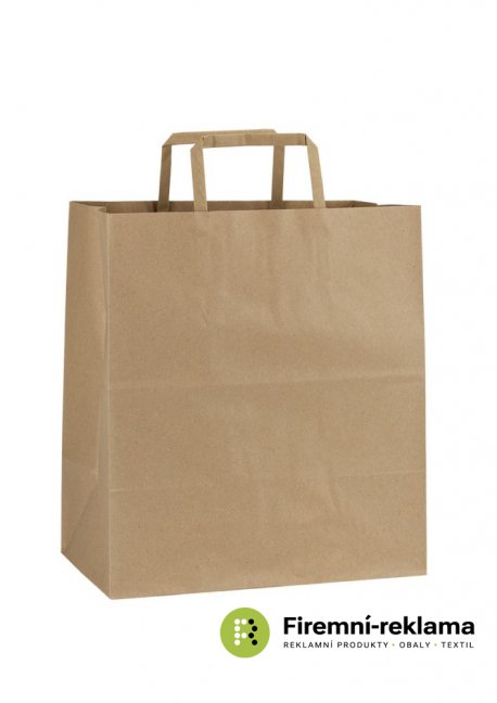 Papírová taška HS EKO - Balení: 1ks, Barva: hnědá, Velikost: 18x8x25cm