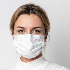 Disposable mask with print