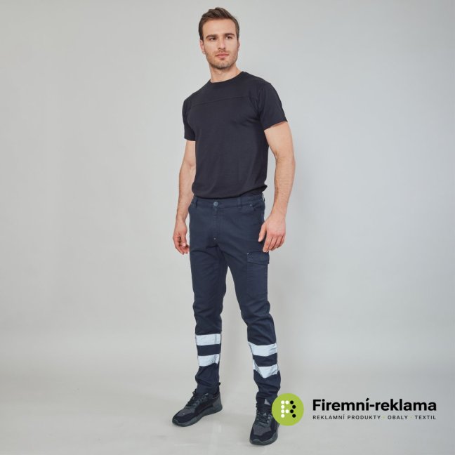 James Ross Pant Zurigo Reflecting - Colour: navy, Size: XS