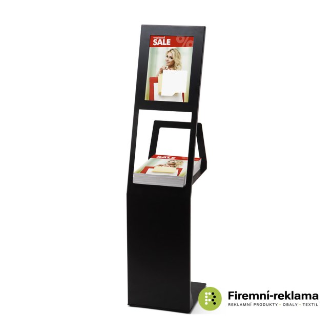Slim Catalogue Stand - Colour: silver, Media Size: A4 (210 x 297 mm)