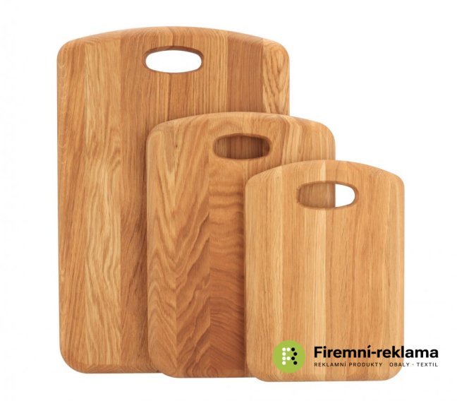 Set of 3 premium oak wood cutting boards