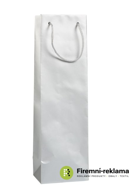 Papírová taška GLASS - Balení: 1ks, Velikost: 12x9x40cm, Barva tašky: modrá