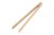 Large wooden grill tongs