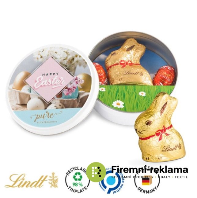 Velikonoční zajíček Lindt plechovka - Balení: 500ks