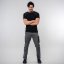 James Ross Pant  Zurigo Bicolor - Colour: grey, Size: S