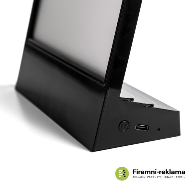 LED L Stand - A5 Portrait Black