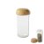 Glass spice jar - wooden 80ml