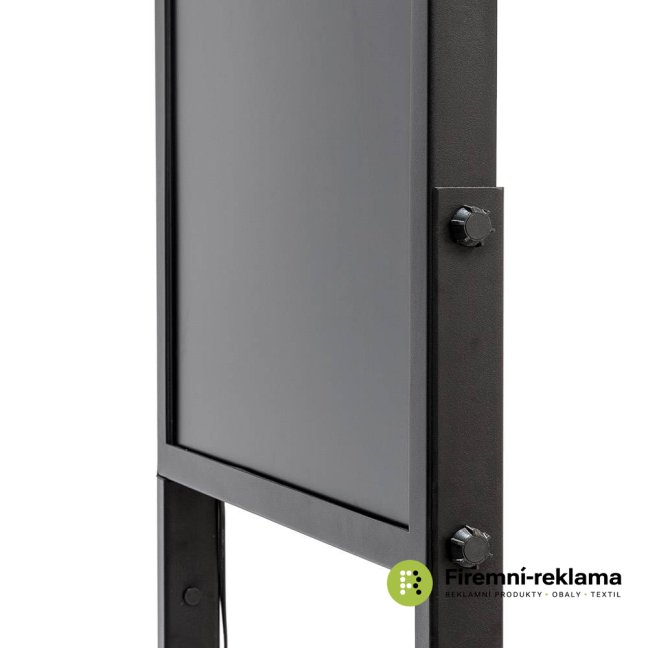 Sky Go 43" digital totem, black, with monitor