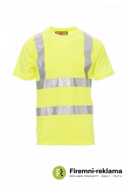 Pánské pracovní tričko AVENUE - Barva: žlutá fluo, Velikost: M